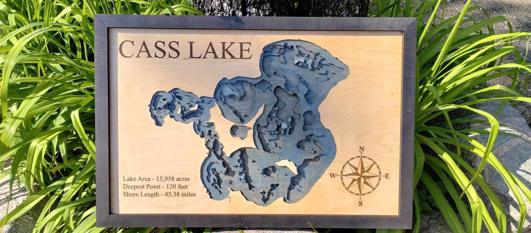 Minnesota Custom Lake Map