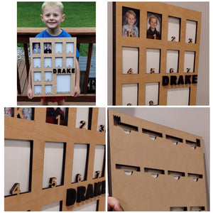 Custom name Grade school picture holder