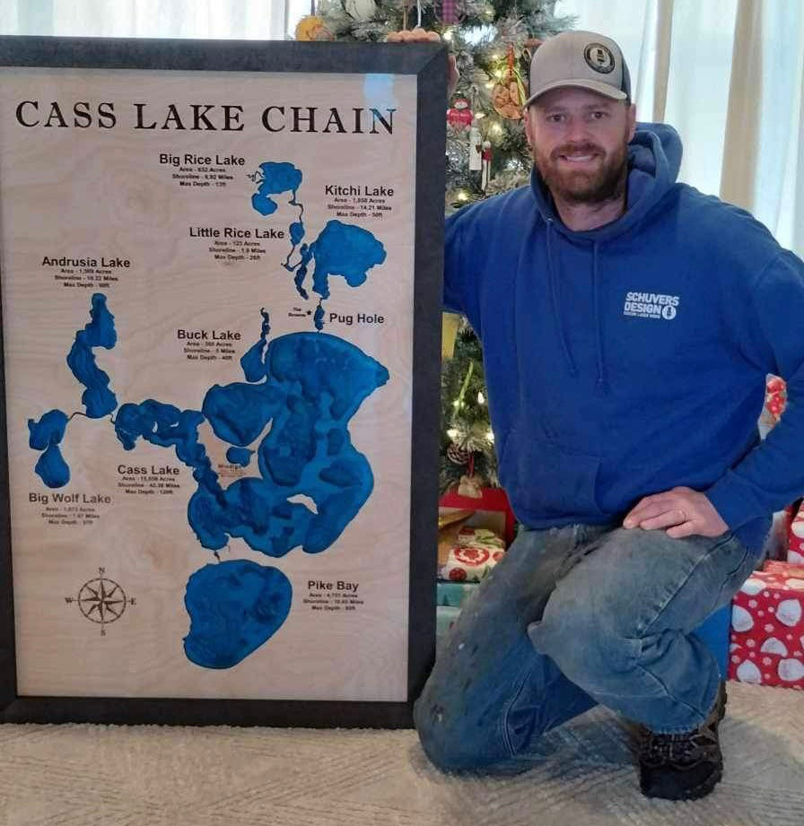 Minnesota Custom Lake Map