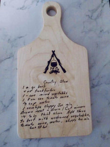 Engraved Recipe Cutting Board – Oraluna