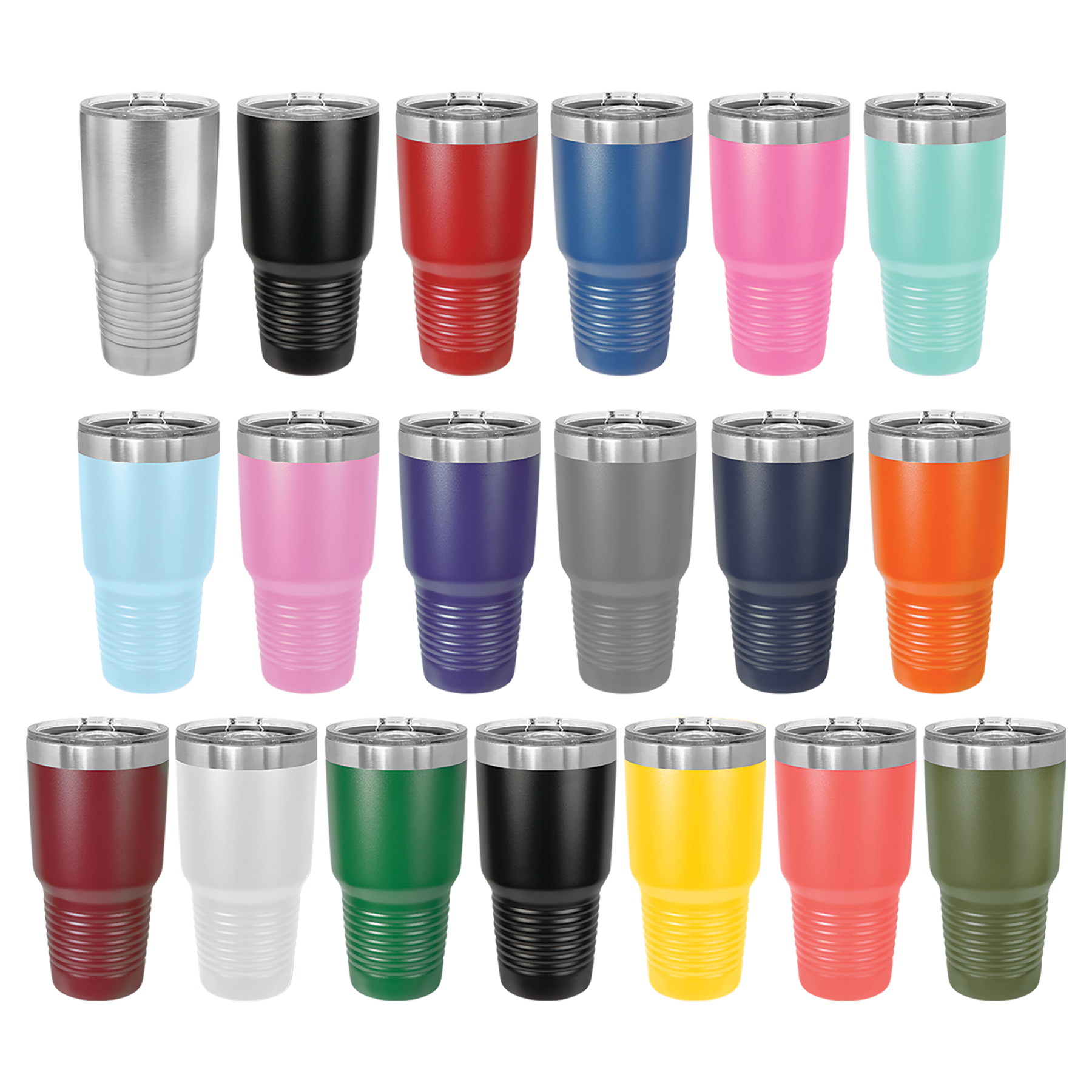 Polar Camel 30 oz. Insulated Ringneck Tumbler with Slider Lid