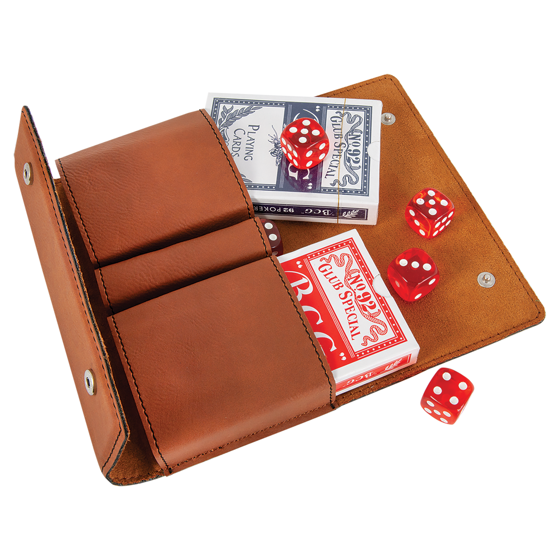 Leather Dice & Card Holder