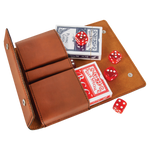 Leather Dice & Card Holder