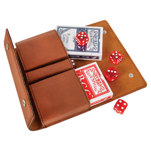 Leather Dice & Card Holder